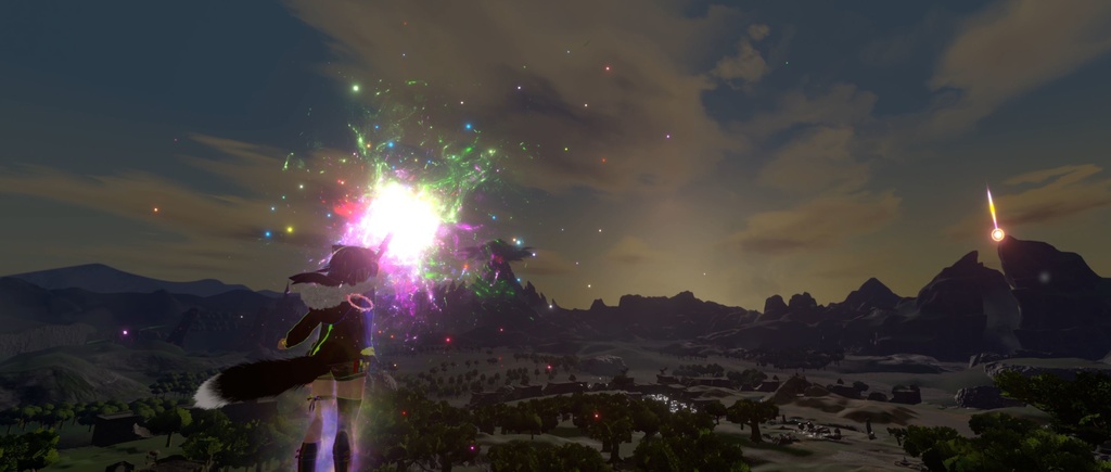 【Unity/VRChat】Lumina, the Gamer Gunslinger Avatar by Floppiii & Lysbell (New Gunblade)