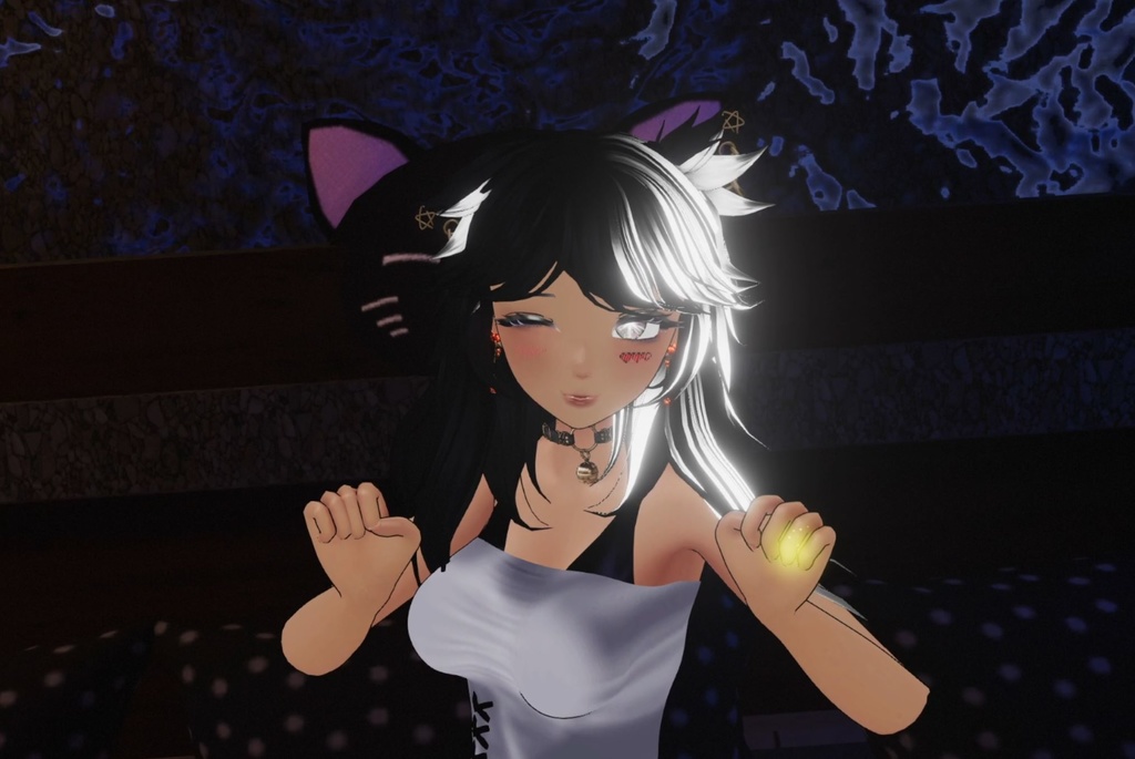 【Unity/VRChat】Lumina, the Gamer Gunslinger Avatar by Floppiii & Lysbell (New Gunblade)