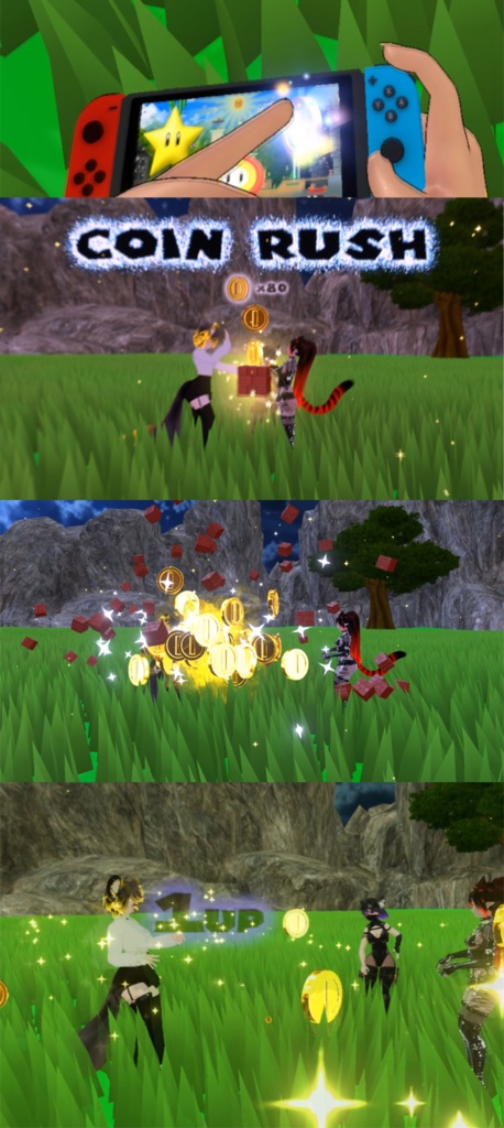 【Unity/VRChat】Lumina, the Gamer Gunslinger Avatar by Floppiii & Lysbell (New Gunblade)