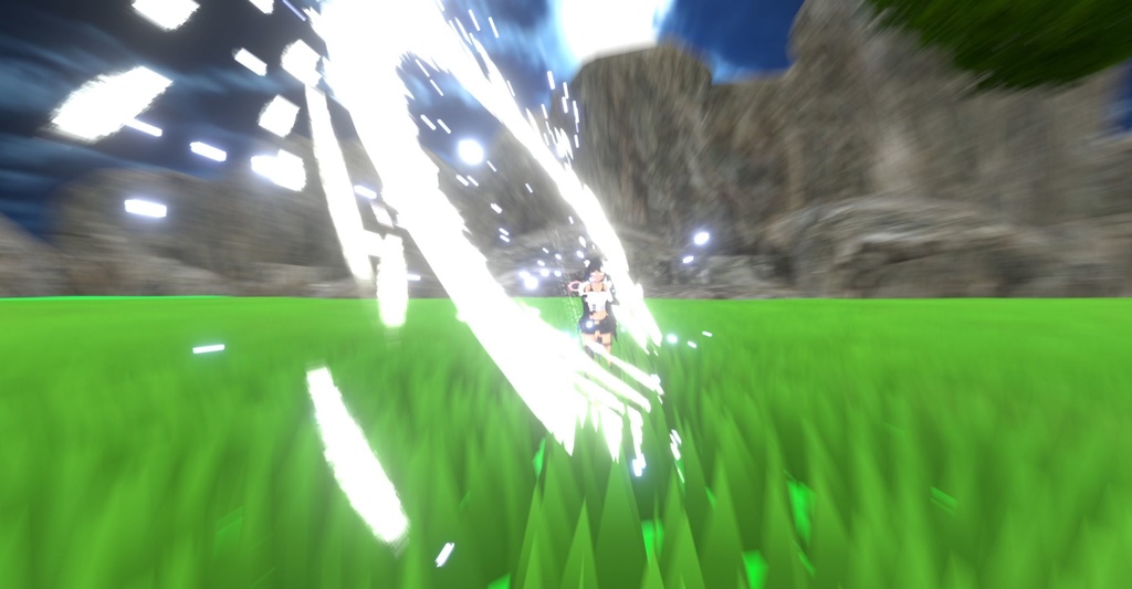 【Unity/VRChat】Lumina, the Gamer Gunslinger Avatar by Floppiii & Lysbell (New Gunblade)