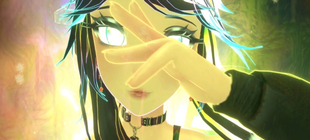 【Unity/VRChat】Lumina, the Gamer Gunslinger Avatar by Floppiii & Lysbell (New Gunblade)