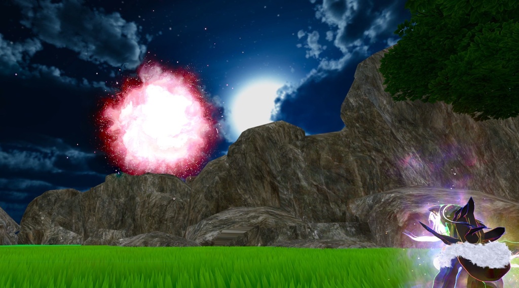 【Unity/VRChat】Lumina, the Gamer Gunslinger Avatar by Floppiii & Lysbell (New Gunblade)