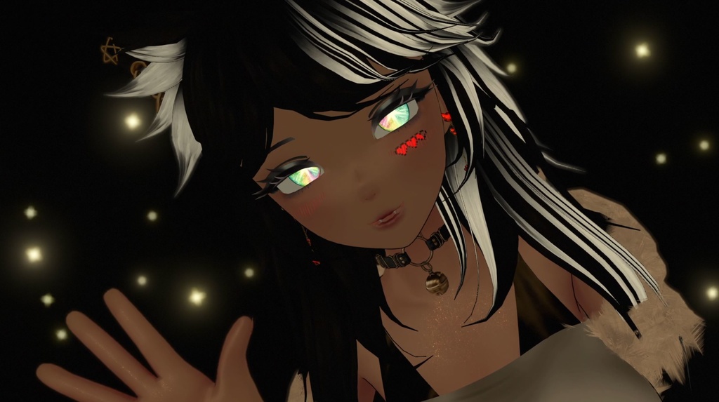 【Unity/VRChat】Lumina, the Gamer Gunslinger Avatar by Floppiii & Lysbell (New Gunblade)