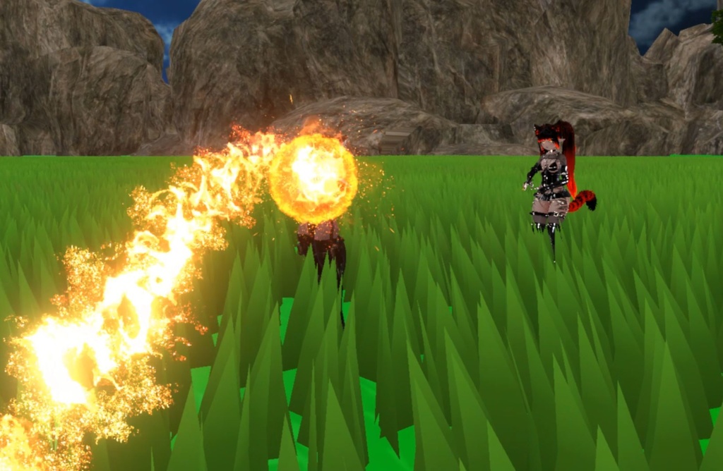 【Unity/VRChat】Lumina, the Gamer Gunslinger Avatar by Floppiii & Lysbell (New Gunblade)