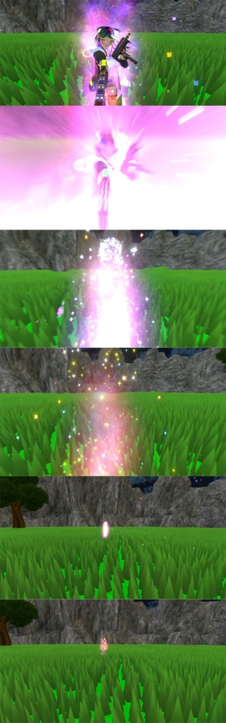 【Unity/VRChat】Lumina, the Gamer Gunslinger Avatar by Floppiii & Lysbell (New Gunblade)