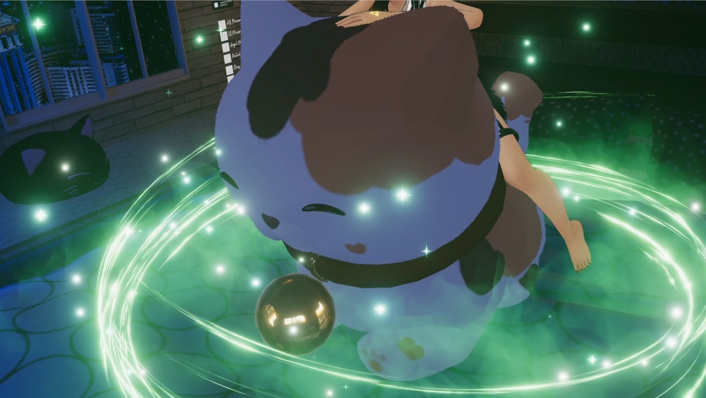 【Unity/VRChat】Lumina, the Gamer Gunslinger Avatar by Floppiii & Lysbell (New Gunblade)