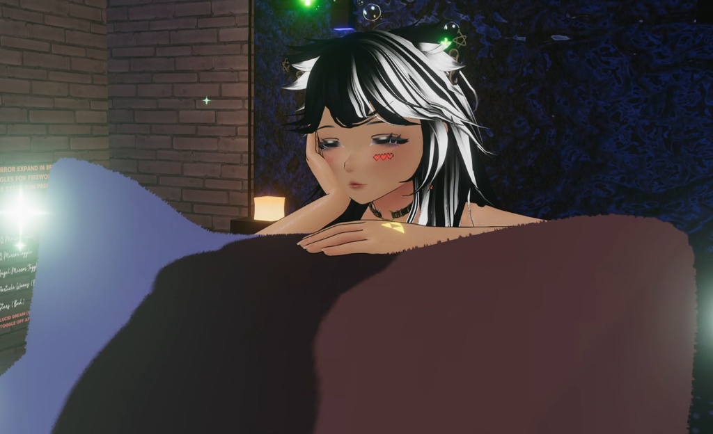 【Unity/VRChat】Lumina, the Gamer Gunslinger Avatar by Floppiii & Lysbell (New Gunblade)