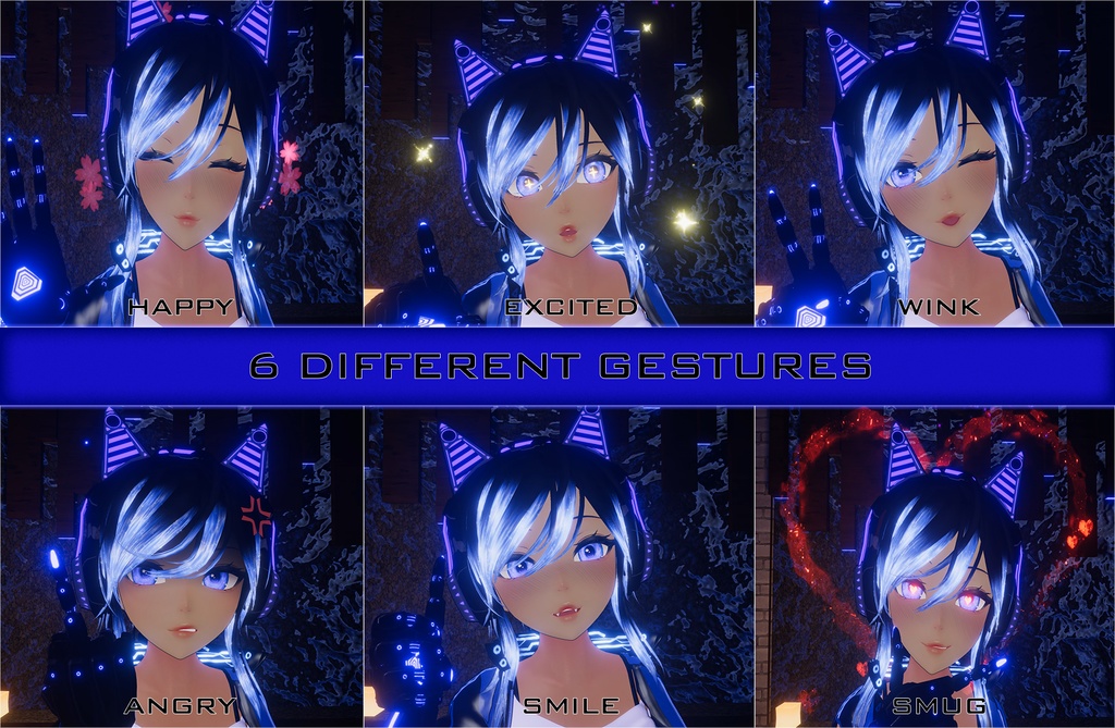 【Unity/VRChat】Cyber Angel Type: Aurelia by Floppiii & Lysbell