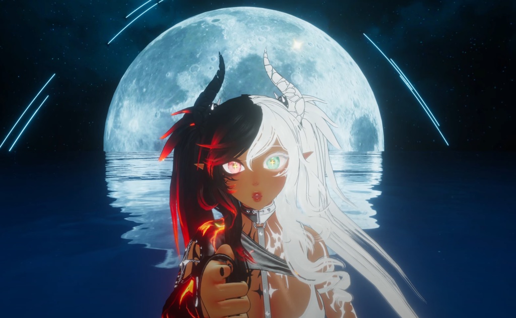 VRchat RP Animation Avatar: Lucia, the half Demon Princess by Floppiii & Lysbell