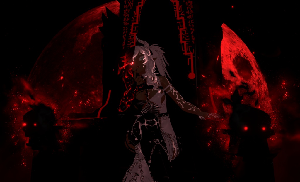 VRchat RP Animation Avatar: Lucia, the half Demon Princess by Floppiii & Lysbell