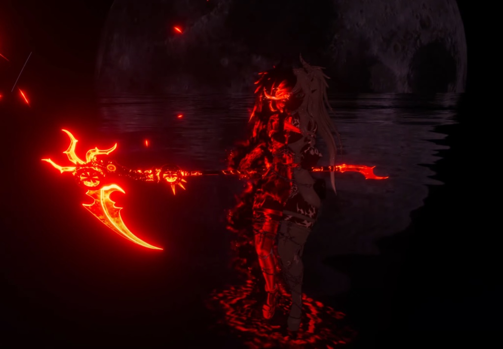 VRchat RP Animation Avatar: Lucia, the half Demon Princess by Floppiii & Lysbell