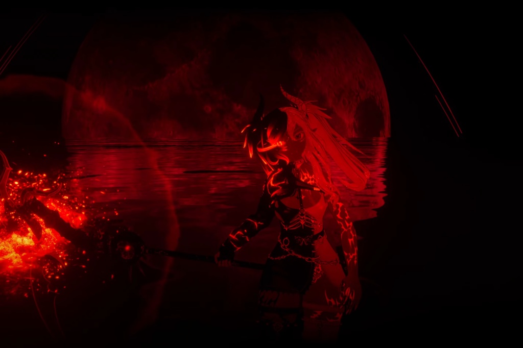 VRchat RP Animation Avatar: Lucia, the half Demon Princess by Floppiii & Lysbell