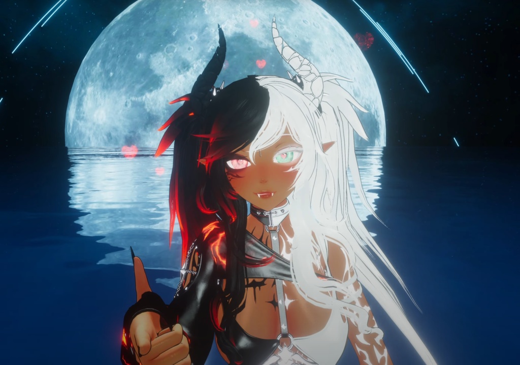 VRchat RP Animation Avatar: Lucia, the half Demon Princess by Floppiii & Lysbell