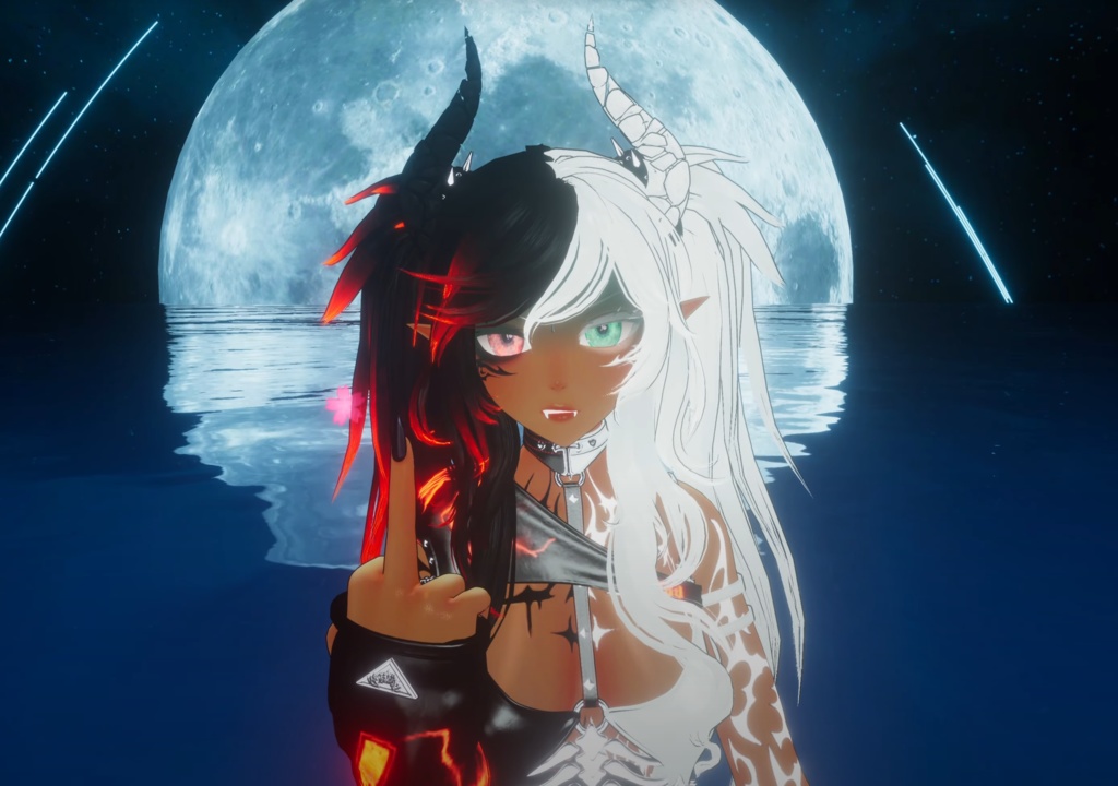 VRchat RP Animation Avatar: Lucia, the half Demon Princess by Floppiii & Lysbell