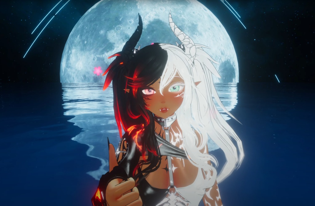 VRchat RP Animation Avatar: Lucia, the half Demon Princess by Floppiii & Lysbell
