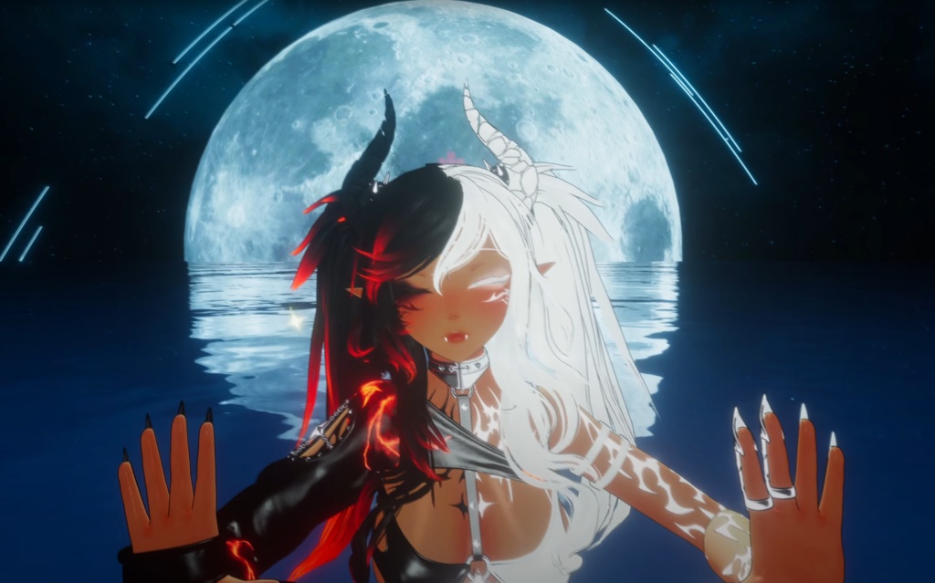 VRchat RP Animation Avatar: Lucia, the half Demon Princess by Floppiii & Lysbell