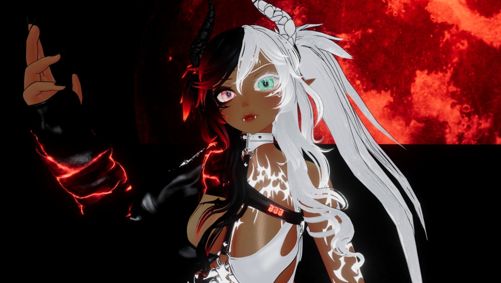 VRchat RP Animation Avatar: Lucia, the half Demon Princess by Floppiii & Lysbell