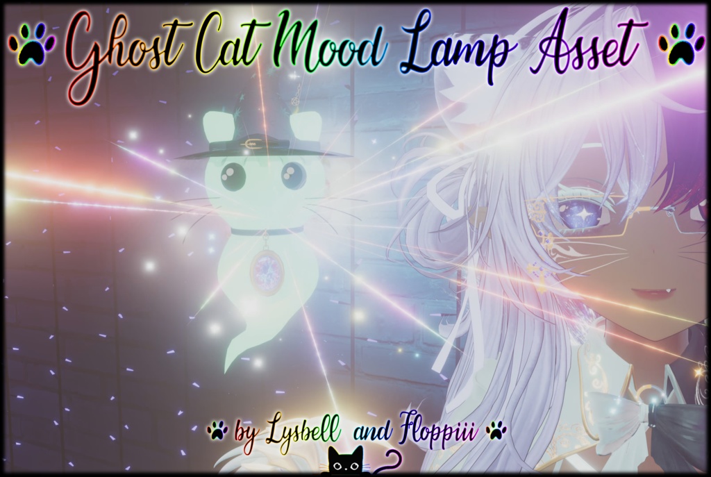 【Unity/VRChat】Ghostcat Mood Lamp by Lysbell & Floppiii