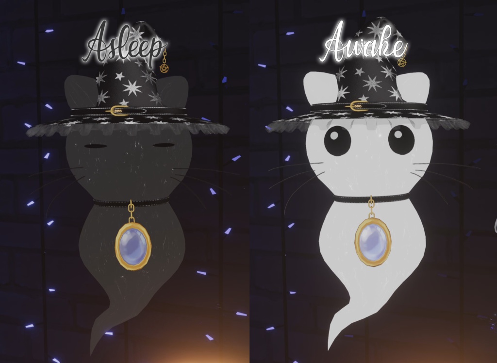 【Unity/VRChat】Ghostcat Mood Lamp by Lysbell & Floppiii