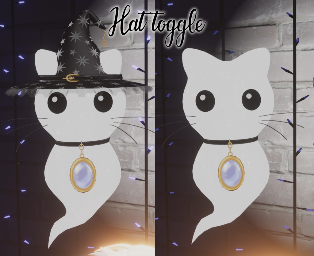 【Unity/VRChat】Ghostcat Mood Lamp by Lysbell & Floppiii