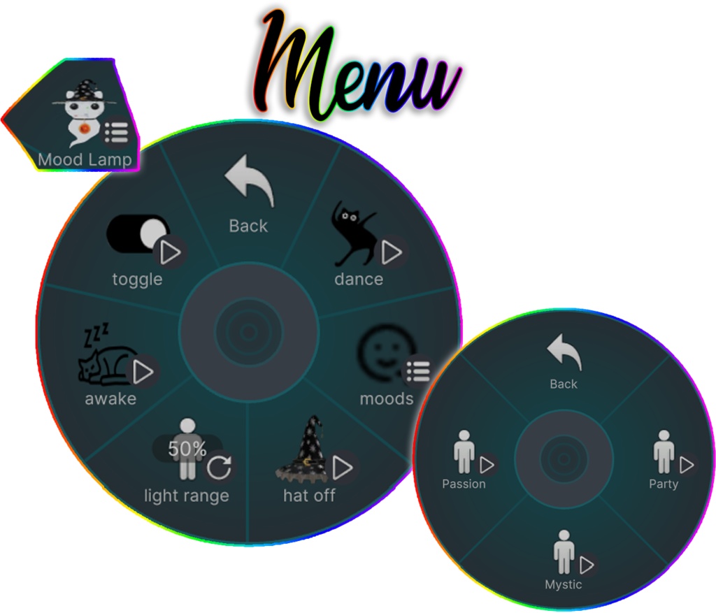 【Unity/VRChat】Ghostcat Mood Lamp by Lysbell & Floppiii