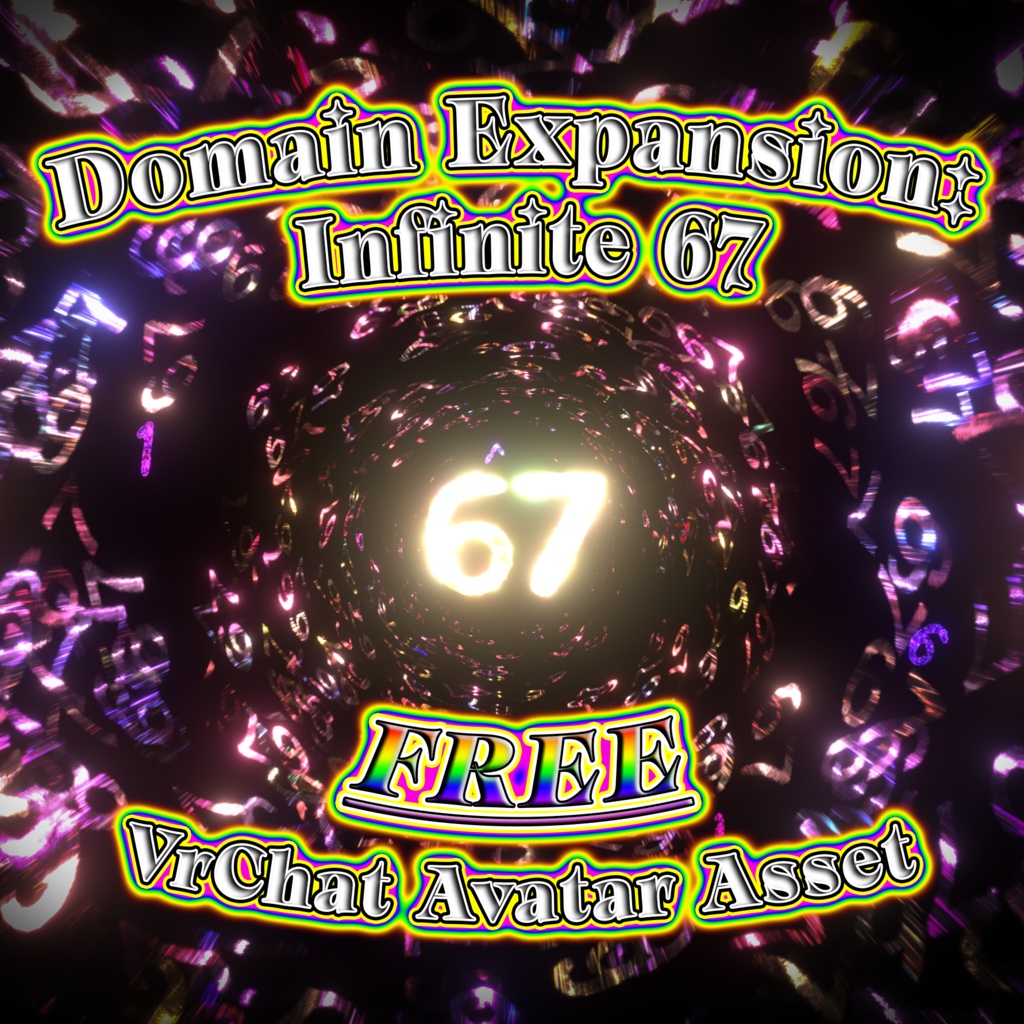 [VToD] Domain Expansion: Infinite 67 FREE Vrchat Avatar Asset - Virtual Toybox of Dreams