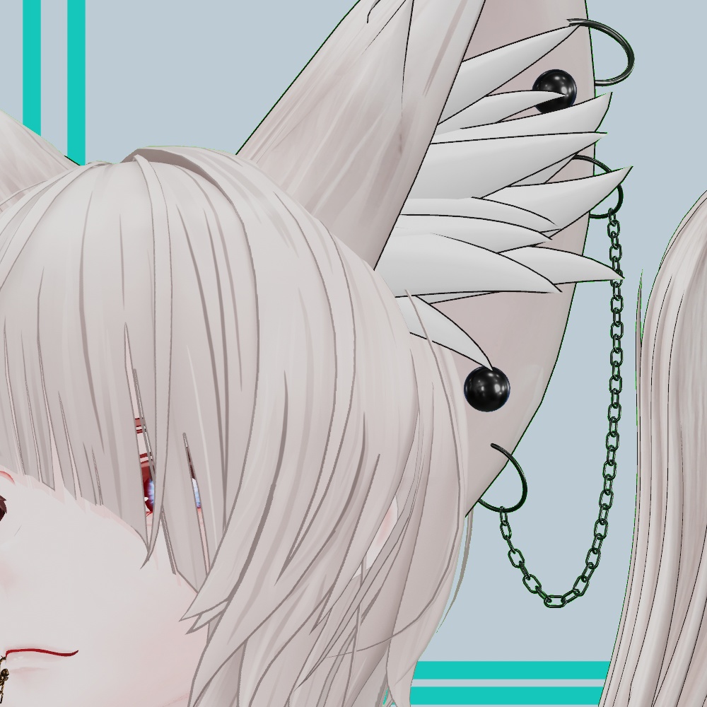 仙描専用けもみみ用ピアスセット