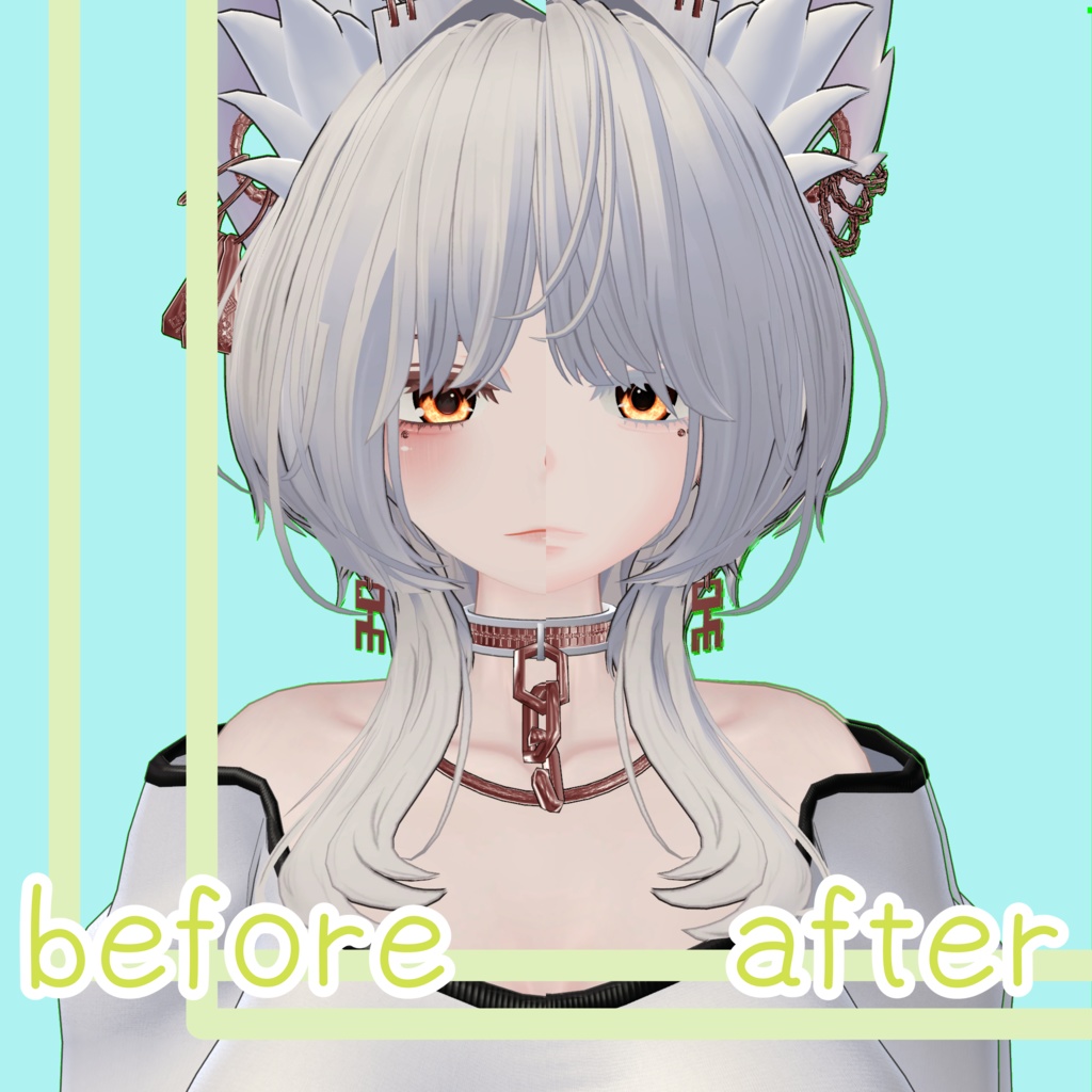 豺狼白肌用ボーイッシュメイク