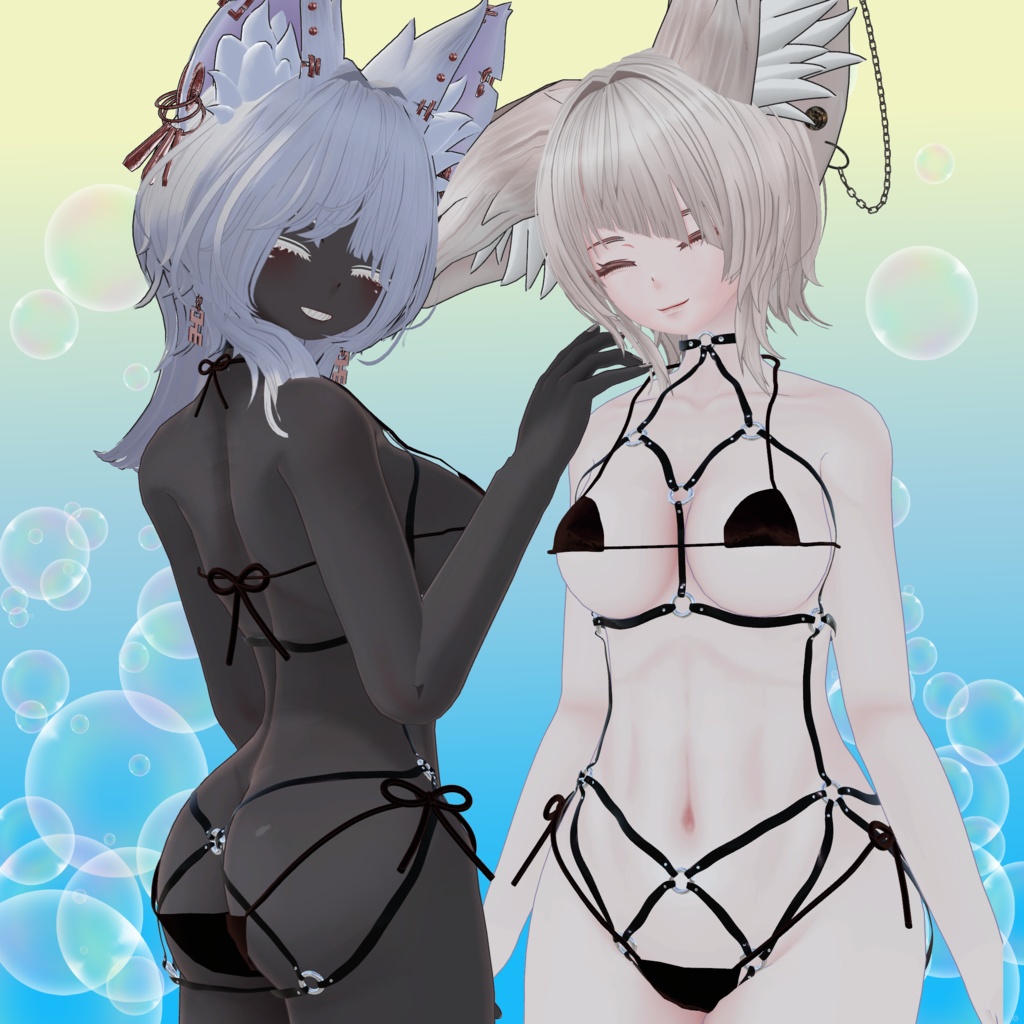 ボディハーネス&マイクロビキニ(仙描&豺狼用)