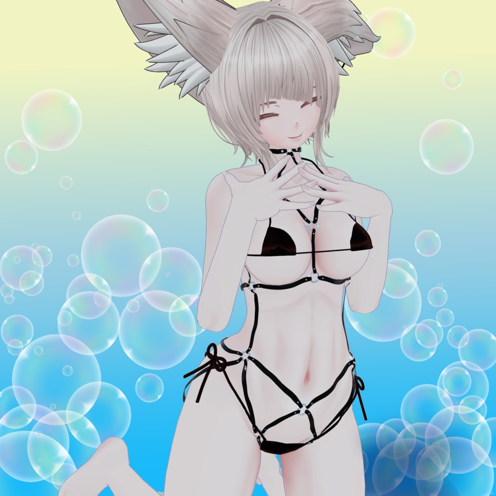 ボディハーネス&マイクロビキニ(仙描&豺狼用)