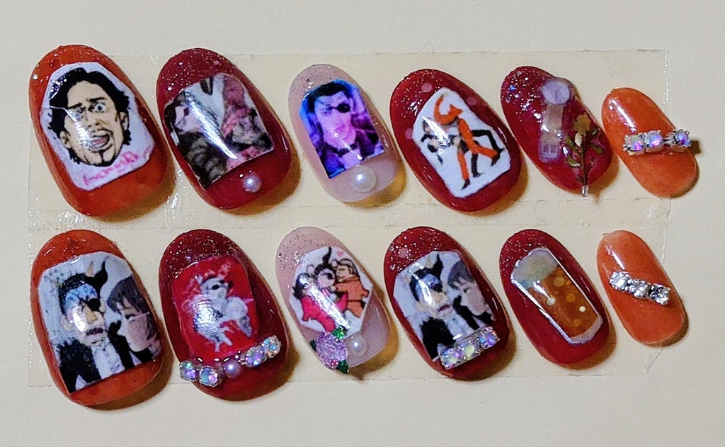 蒼天堀トリオ🐍概念 ネイルチップ  限定1個