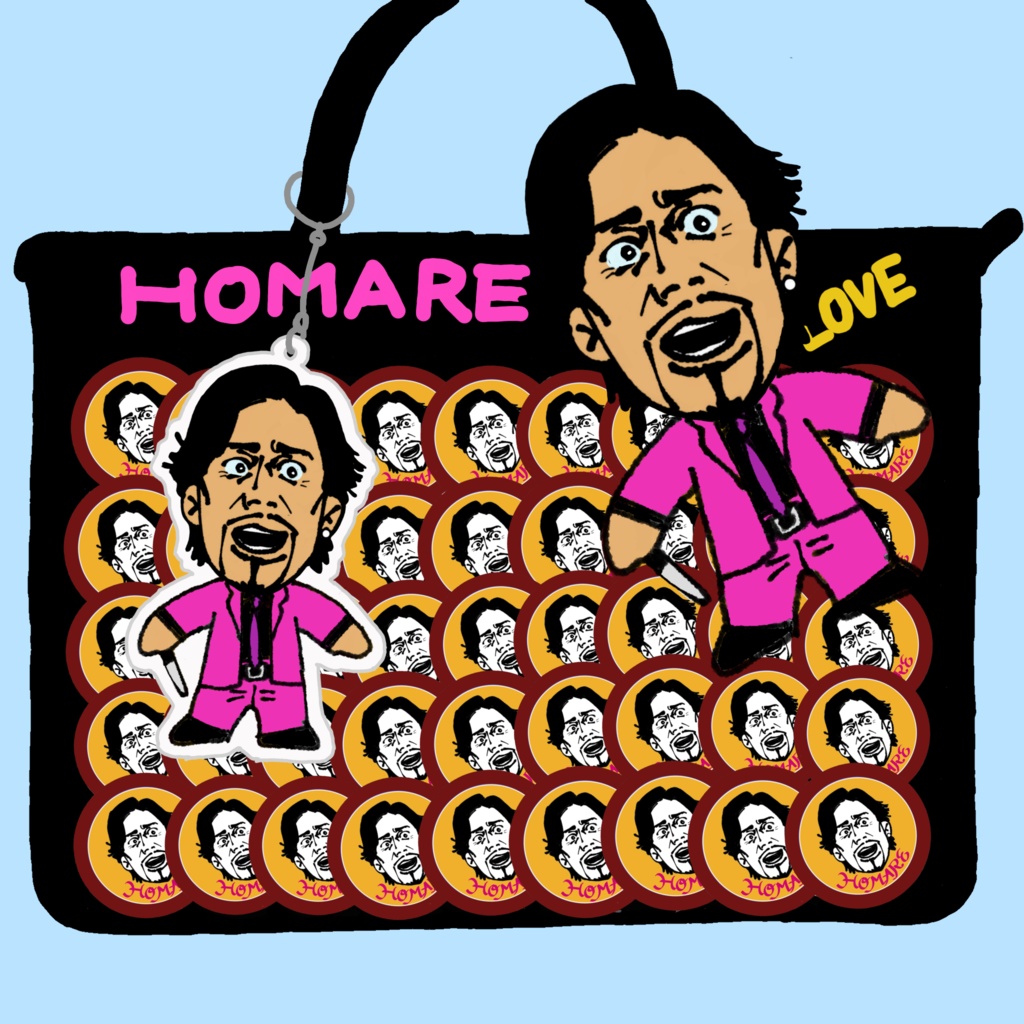 西谷誉🩷痛バ型アクリルキーホルダー100×100