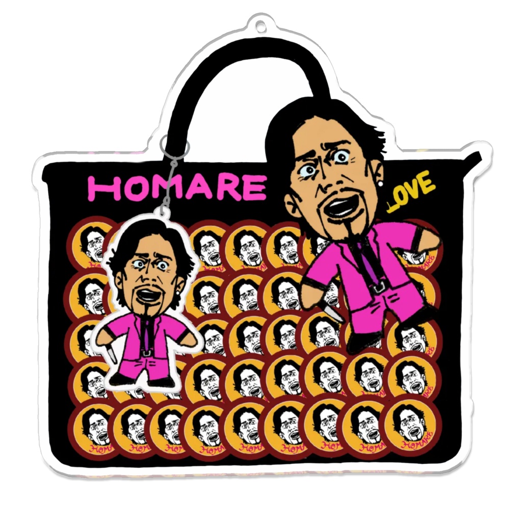 西谷誉🩷痛バ型アクリルキーホルダー100×100