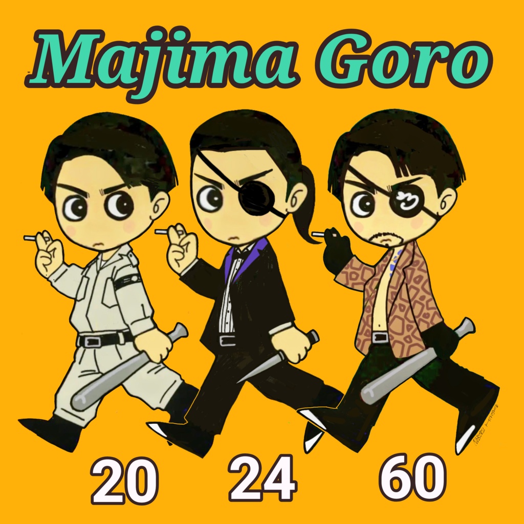 真島吾朗🐍アクリルキーホルダー 70×70
