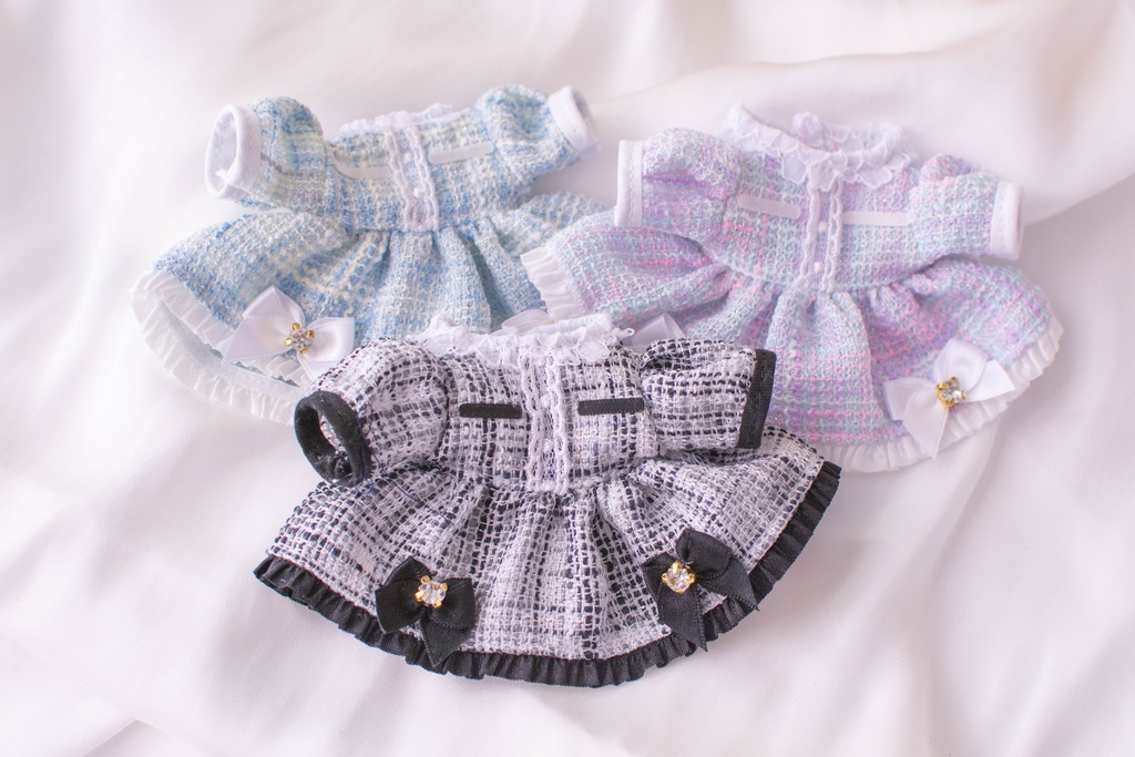 ついーどドレス❤︎16cm ぬい服