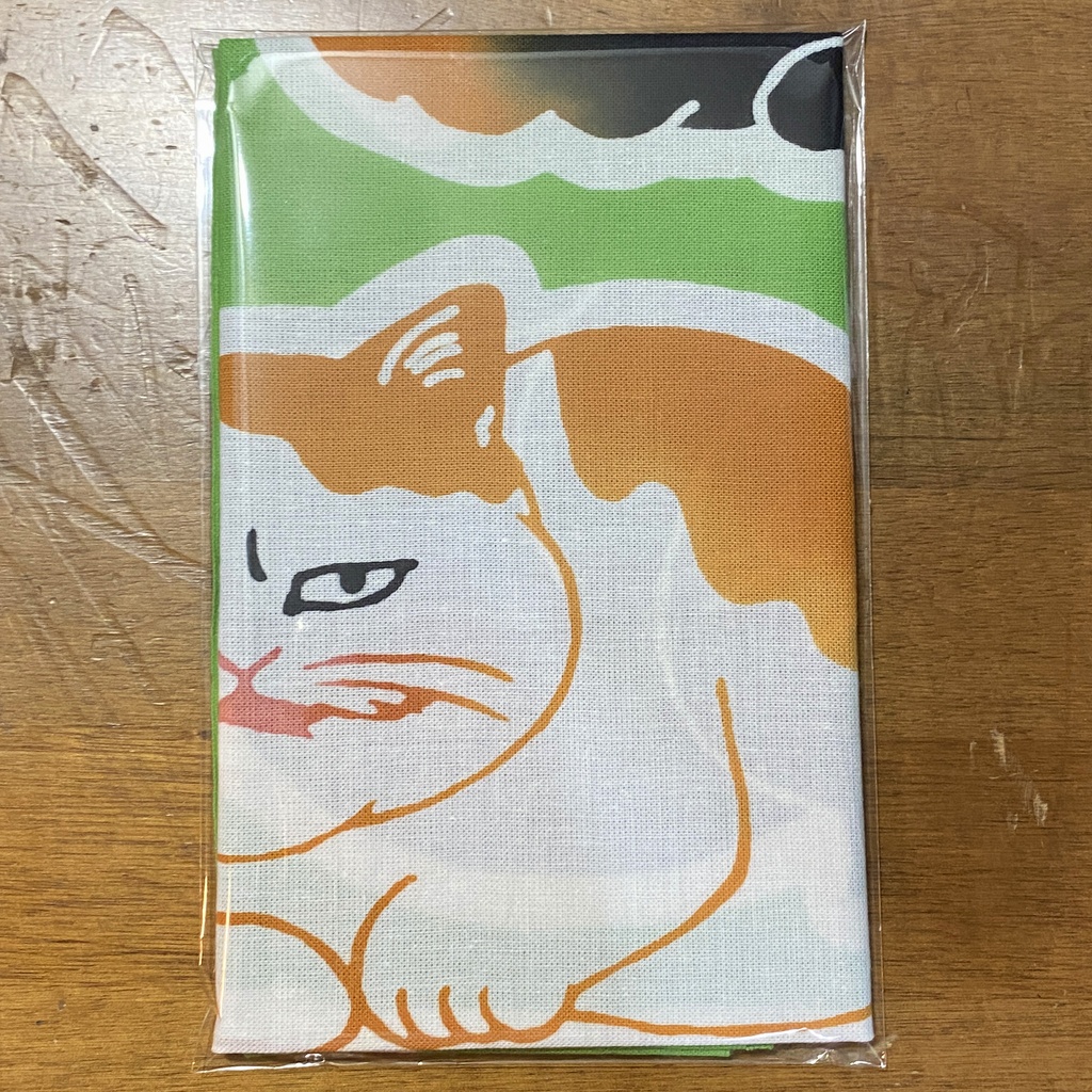 【注染手ぬぐい】おだんご猫