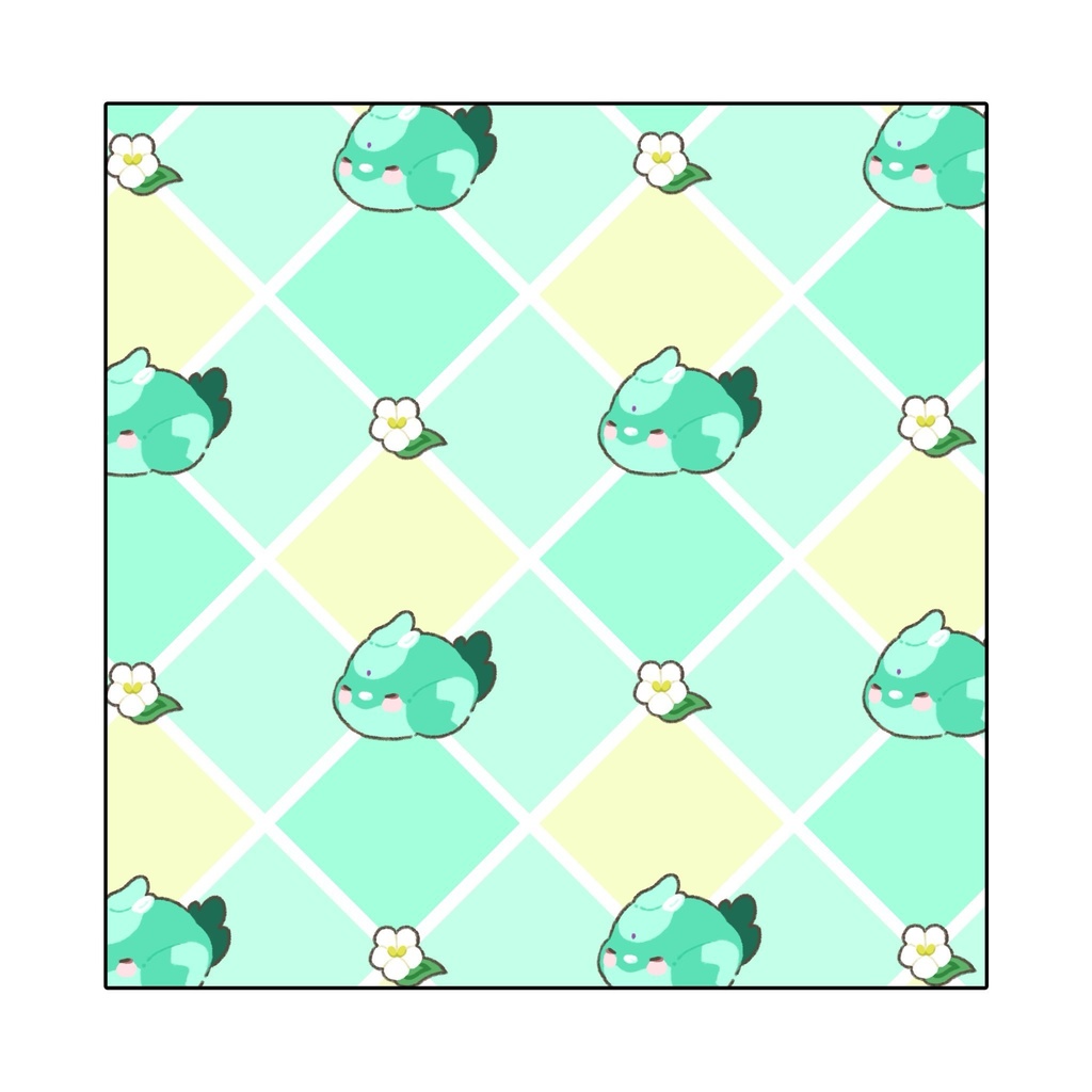 ヤマガラ柄ミニタオル