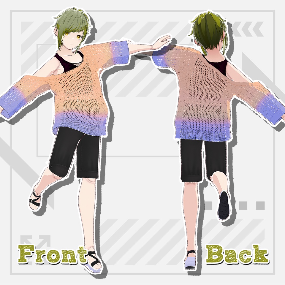 【Vroid正式版】サマーニット【無料版】