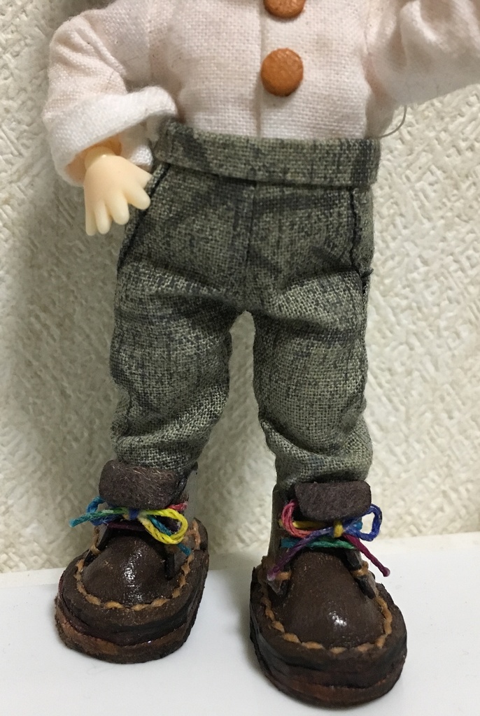 【ねんどーる】紐ブーツ