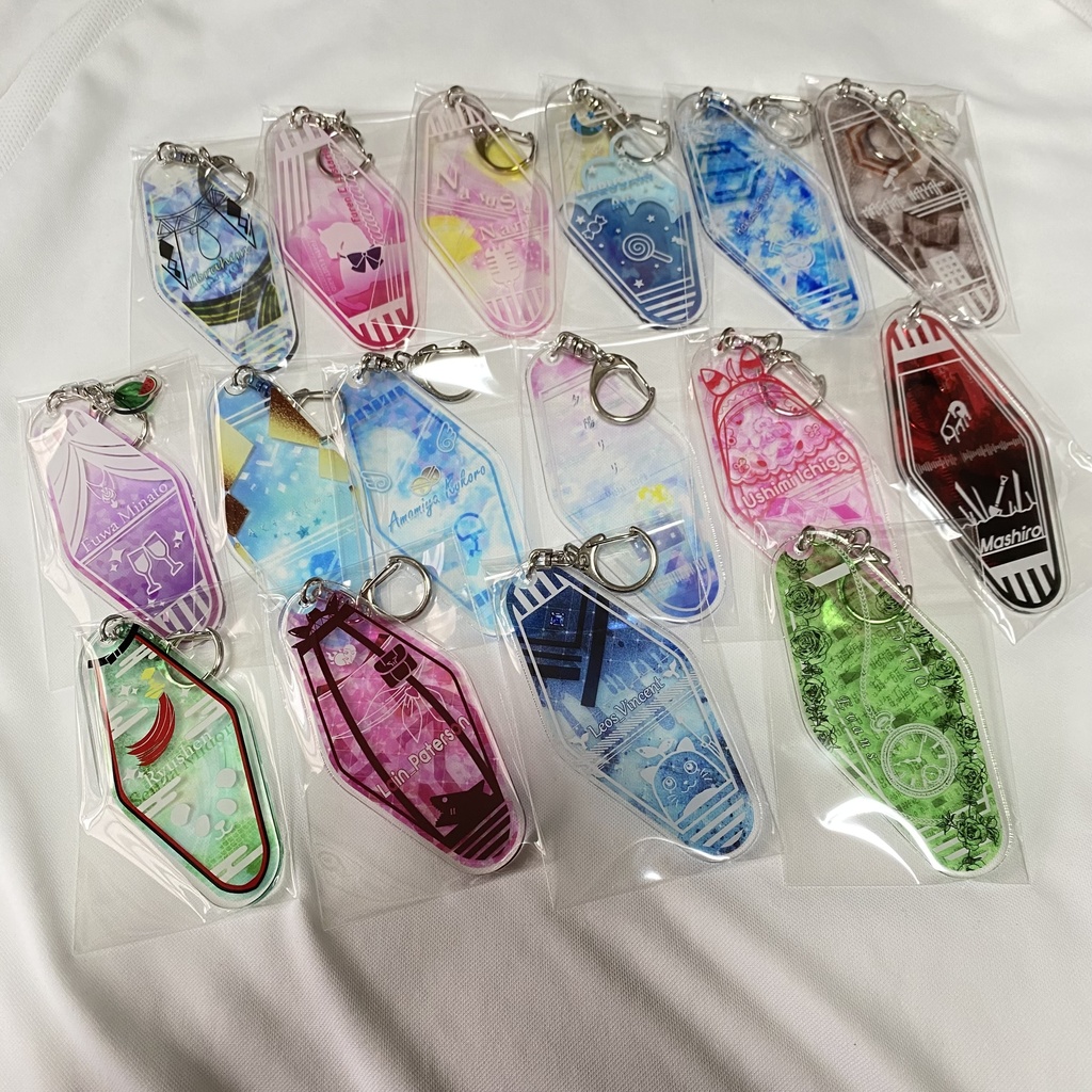 【非公式】にじさんじライバー イメージモーテルキーホルダー