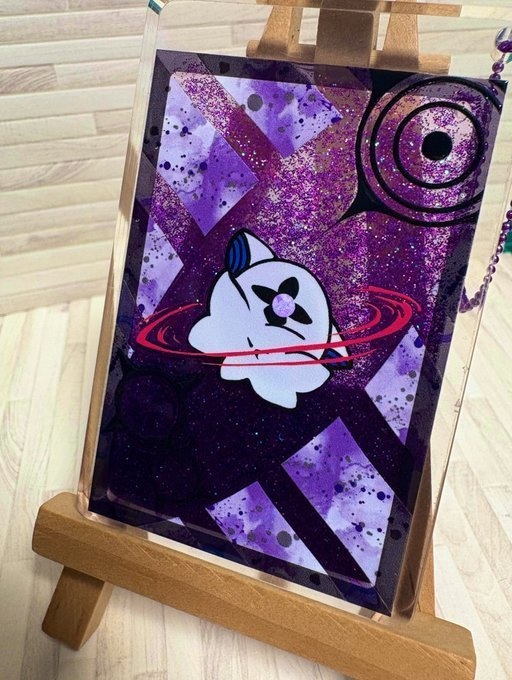 オトモ 流れるグリッターアクリルキーホルダー