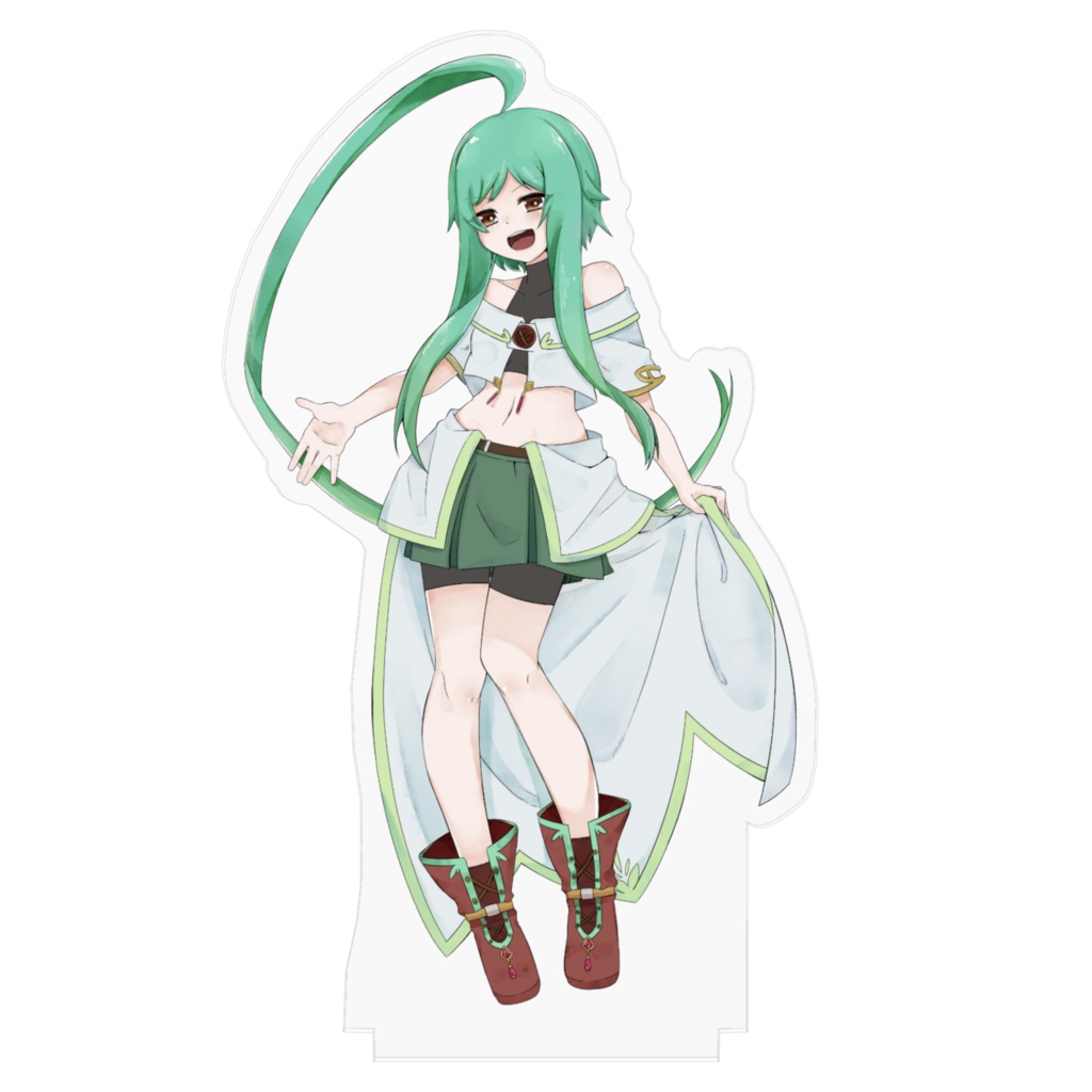 みどりちゃんアクリルスタンド 100×100㎜