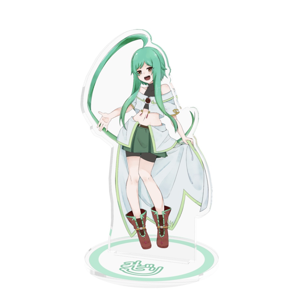 みどりちゃんアクリルスタンド 100×100㎜