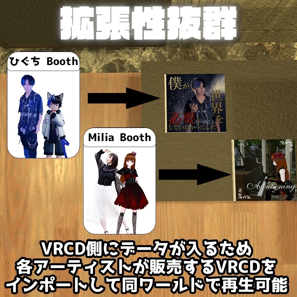 【無料】VRCDPlayer +「Emotion」VRCD/JOHNNY HENRY【VRChat想定】