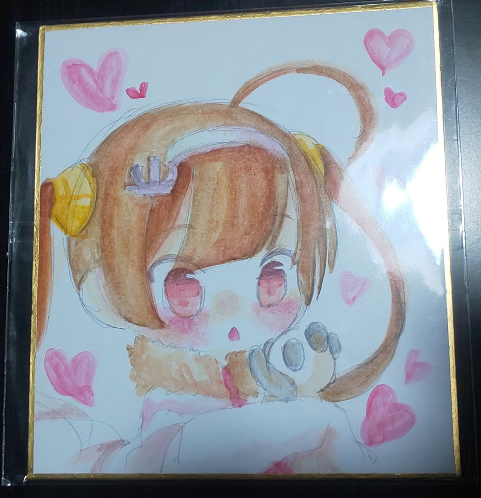 アズレン（アズールレーン）　手描き色紙（イラスト）平海