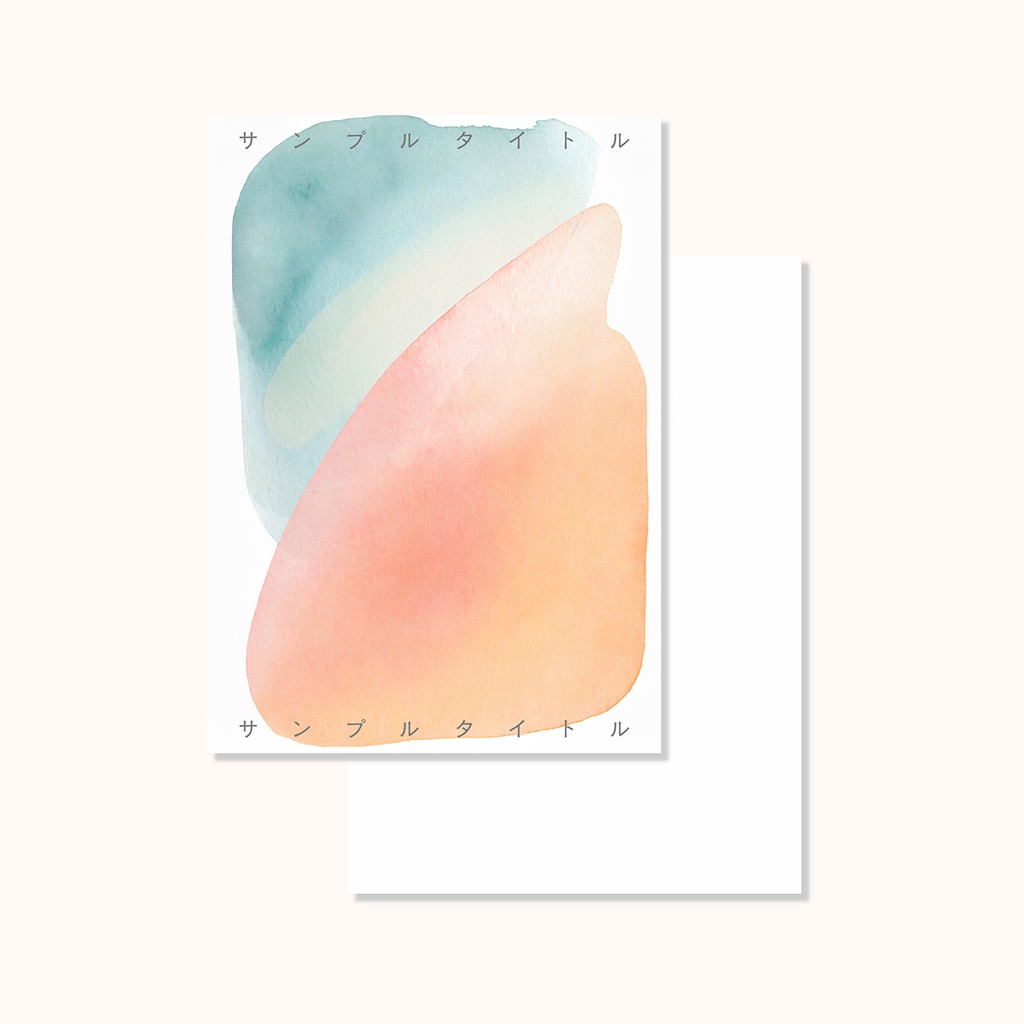 同人誌 表紙・裏表紙素材セット「abstract #1」