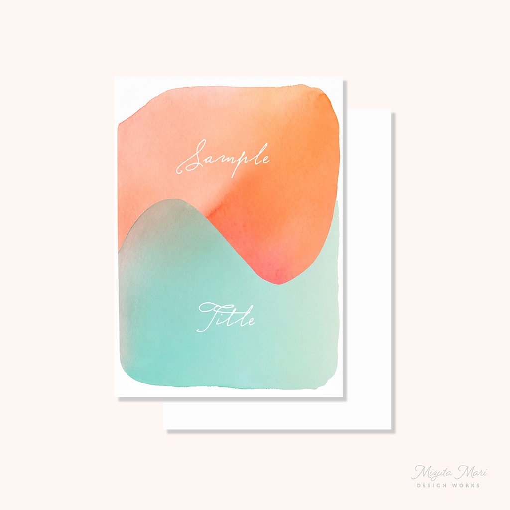 同人誌 表紙・裏表紙素材セット「abstract #2」