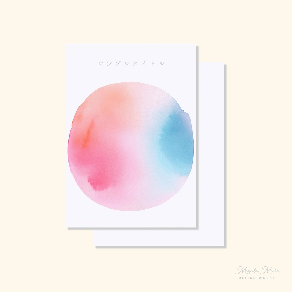 同人誌 表紙・裏表紙素材セット「abstract #2」