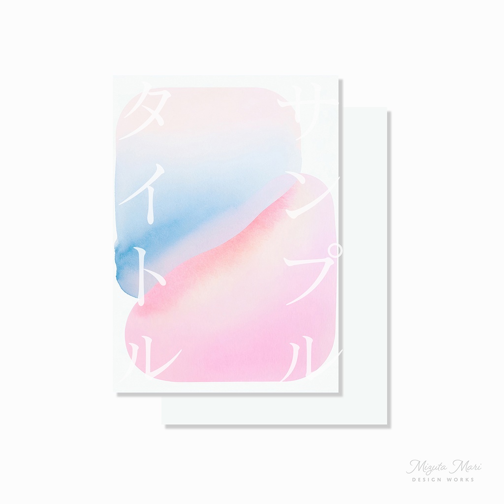 同人誌 表紙・裏表紙素材セット「abstract #2」