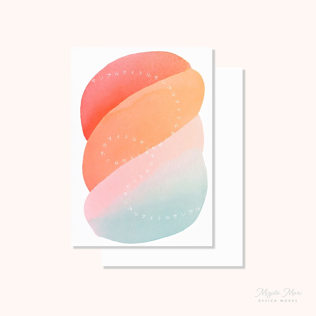 同人誌 表紙・裏表紙素材セット「abstract #2」